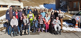 Skilager 2020 Gruppenfoto der Teilnehmenden