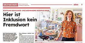 Bericht Stiftung Rossfeld im Bärnerbär, Berns Wochenzeitung