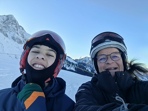 Skilager 2025 der besonderen Volksschule der Stiftung Rossfeld