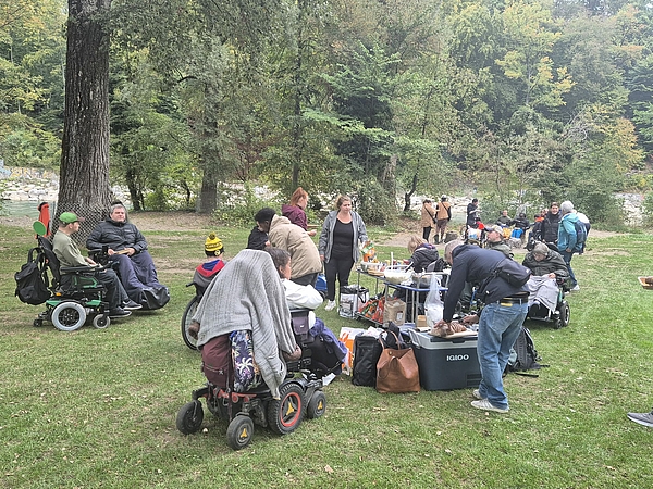 Gemeinsamer Ausflug Klient:innen mit Ramona