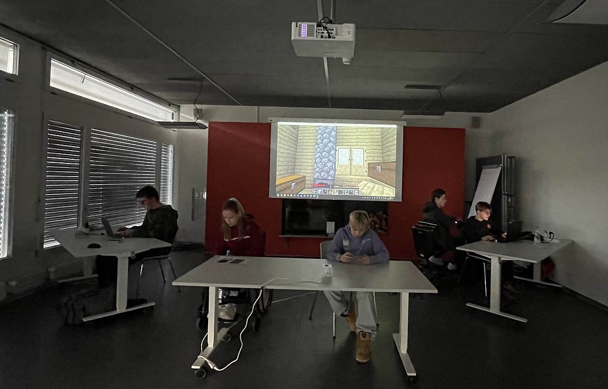 Teilnehmende am gamen am Anlass Gaming im Rossfeld