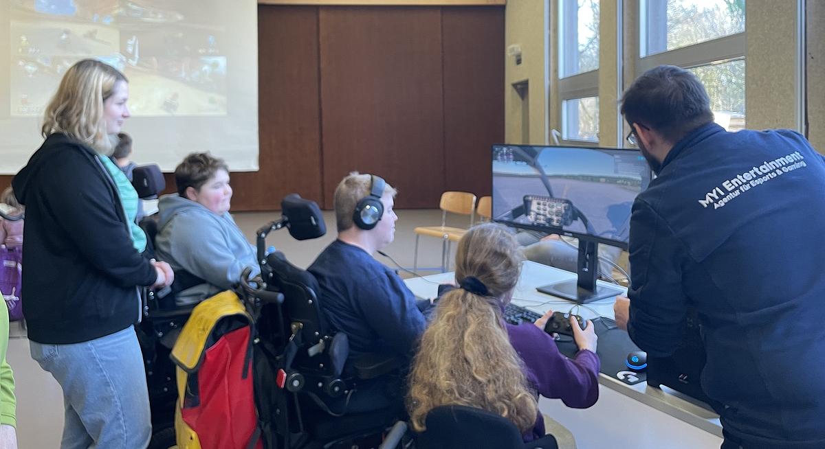 Teilnehmende am gamen am Anlass Gaming im Rossfeld