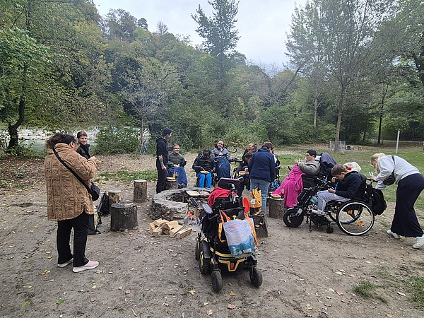 Gemeinsamer Ausflug Klient:innen mit Ramona
