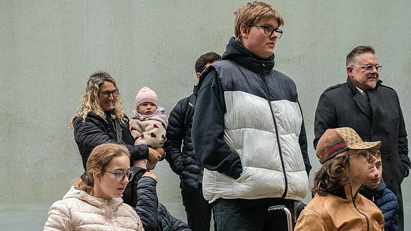 Einweihung inklusive Rutschbahn