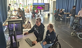 Schüler:innen Stiftung Rossfeld am Minecraft Gaming Event