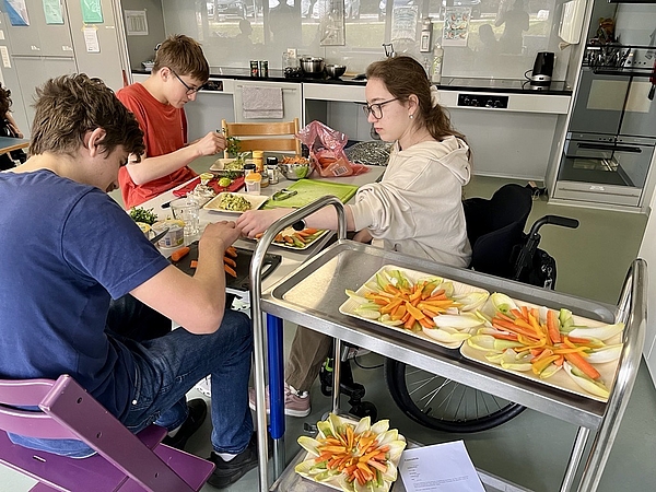 Kulinarisches Buffet der Oberstufe