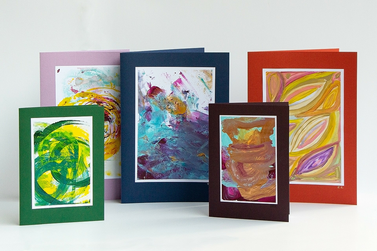 handgemalte Grusskarten