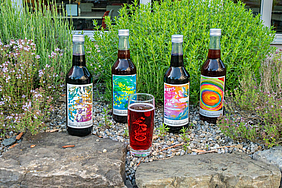 Sirup Sortiment im Atelier Shop der Stiftung Rossfeld
