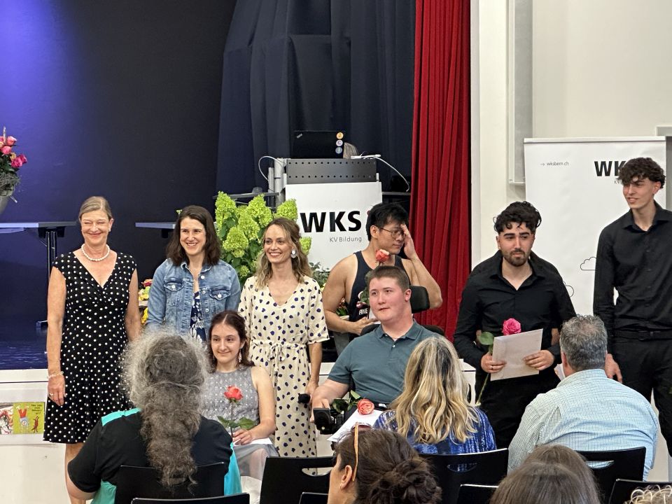 Gratulation zum Lehrabschluss Stiftung Rossfeld